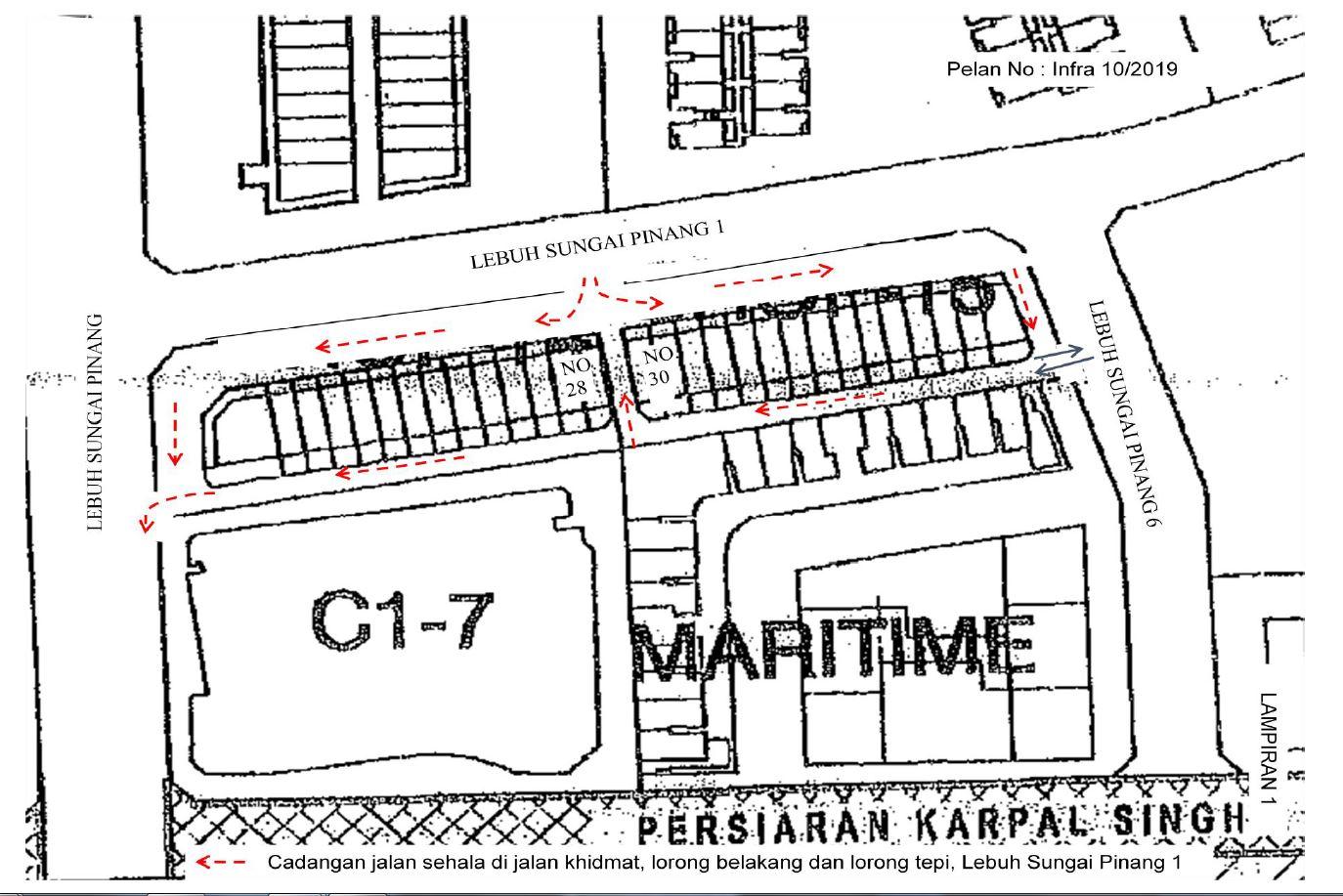 pelan 1 way lbh sg pinang 1