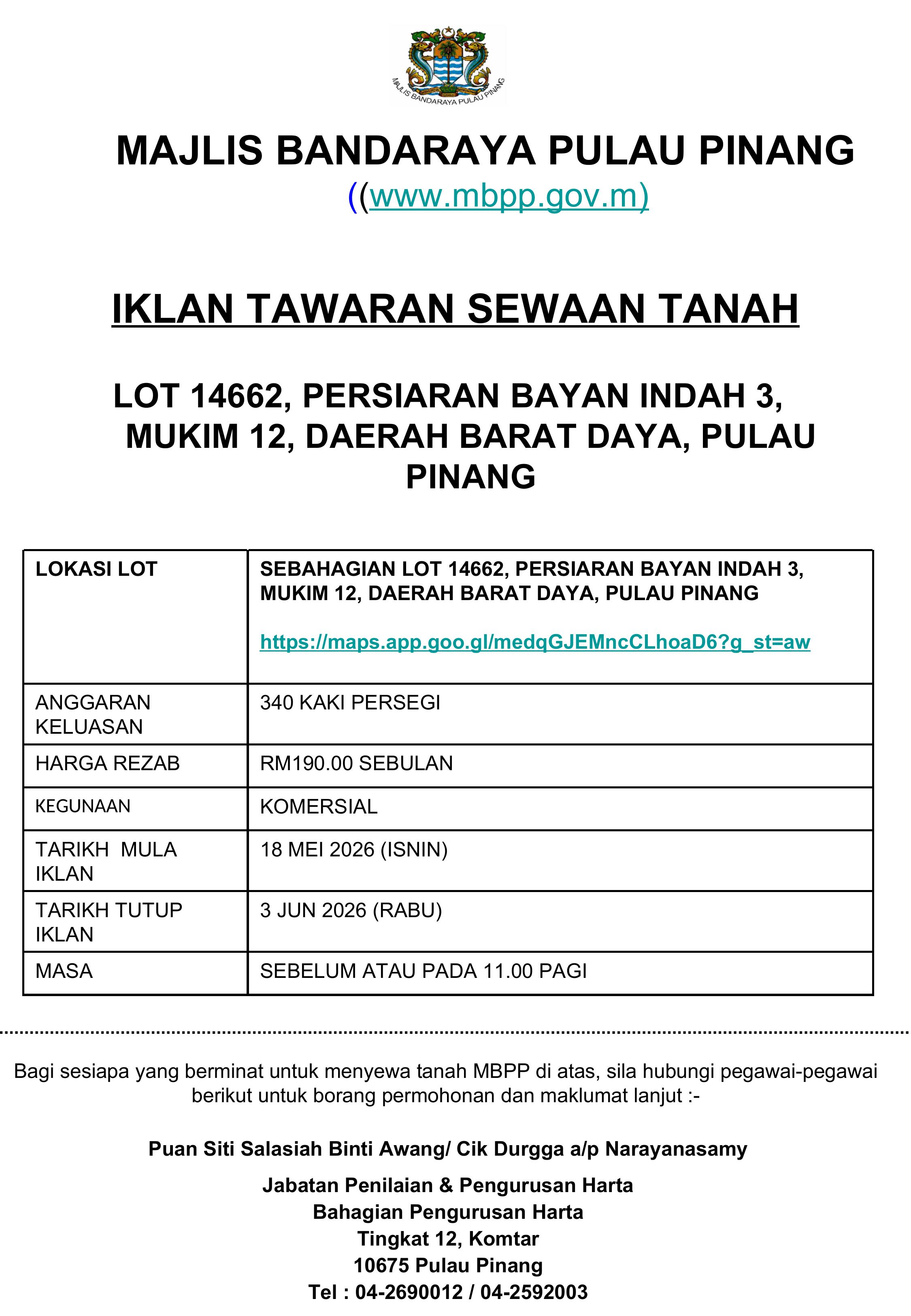 IKLAN  SEBAHAGIAN LOT 14662 images 0