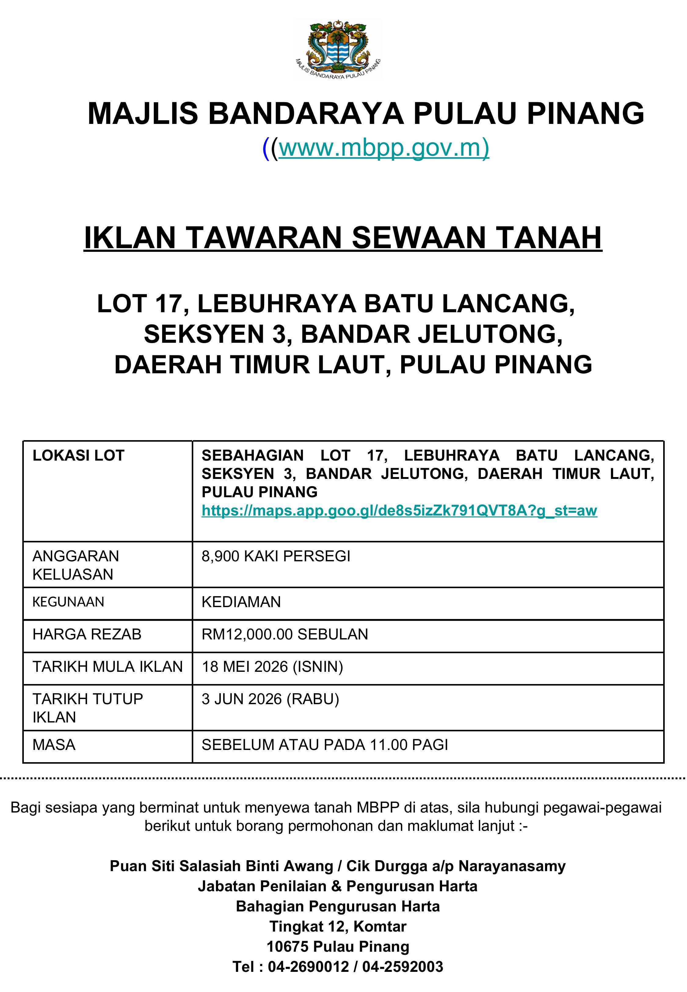 IKLAN  SEBAHAGIAN LOT 17 images 0